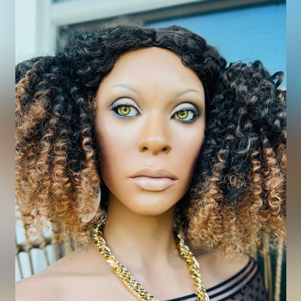 Curly Ginger Wig for Women